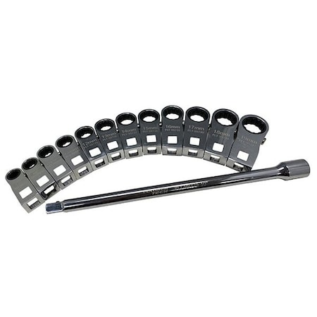 Atd Tools ATD 13-Piece Metric Ratcheting Crowfoot Set 99730